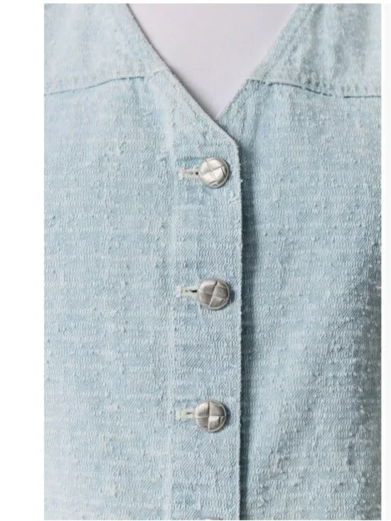 NWT rag & bone Juliana Cotton Tweed Vest - Picture 4 of 8